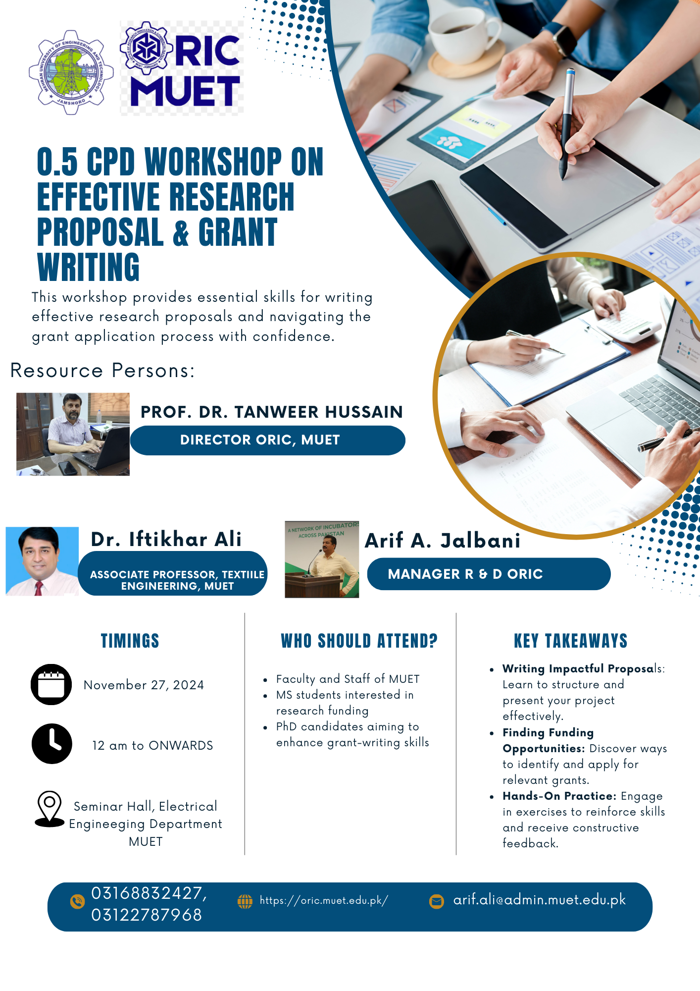 0.5 CPD WORKSHOP ON EFFECTIVE RESEARCH PROPOSAL & GRANT WRITING