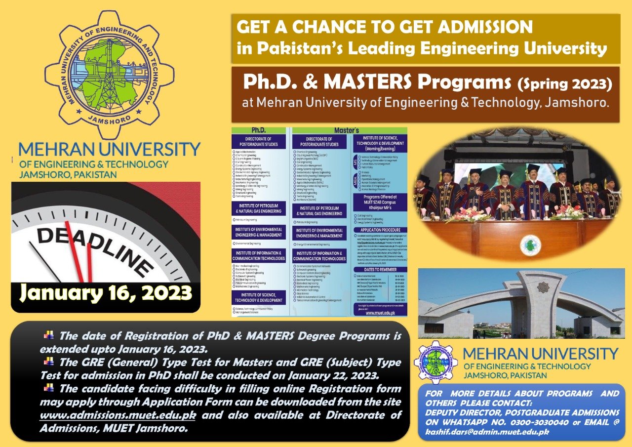 flyer for pg admissions