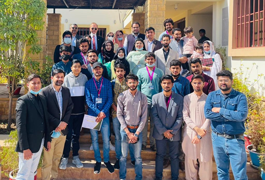 Figure 3: Group Photo taken at the end of the event with Chief Guest, Guest of Honor, Event organizers, volunteers, and participants